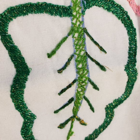 Hand Embroidered Pillow Case Sham Sunflower and Calla Lilies Lily ~ 2 AVAILABLE - Picture 7 of 8